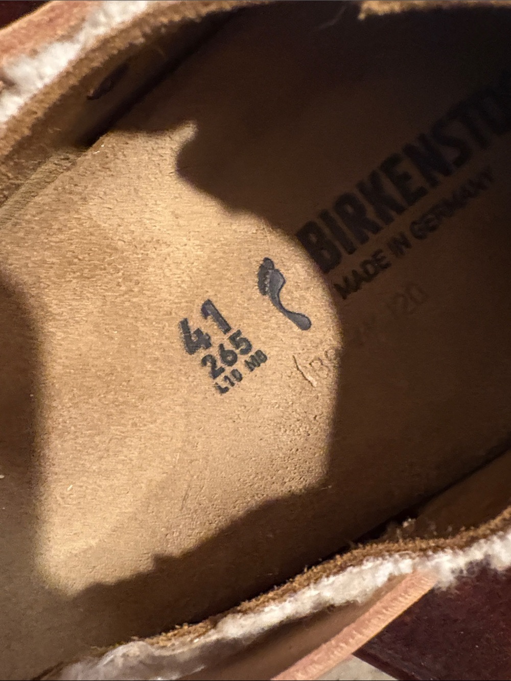 Birkenstock Kids Cream Sherpa Slip-On Slingback Clogs - Picture 9 of 9
